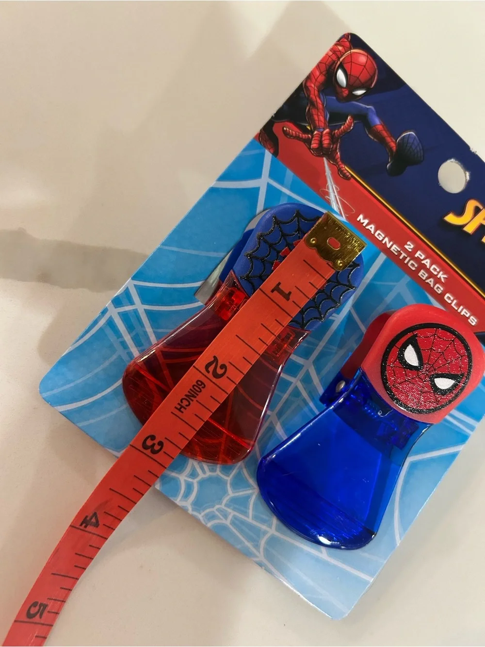 Marvel Spider-Man Red & Blue Magnetic Clips - 2 Pack